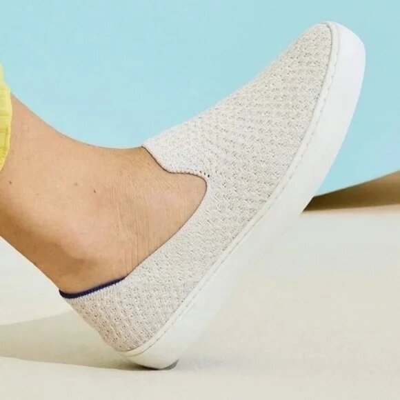 Rothy’s the Sneaker Slip On in Salt Honeycomb Size 8.5 - Picture 2 of 9